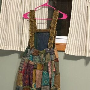 Kathmandu Multicolor Patchwork Overalls